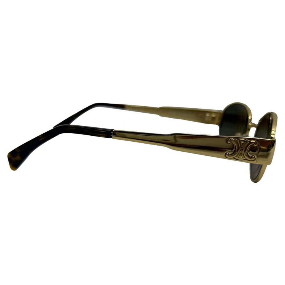 Celine Triomphe Sunglasses in Gold Metal - Picture 5 of 7